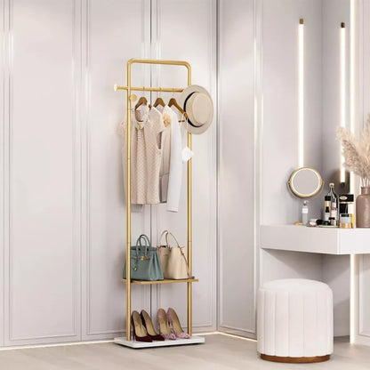 Metal Gold Coat Rack