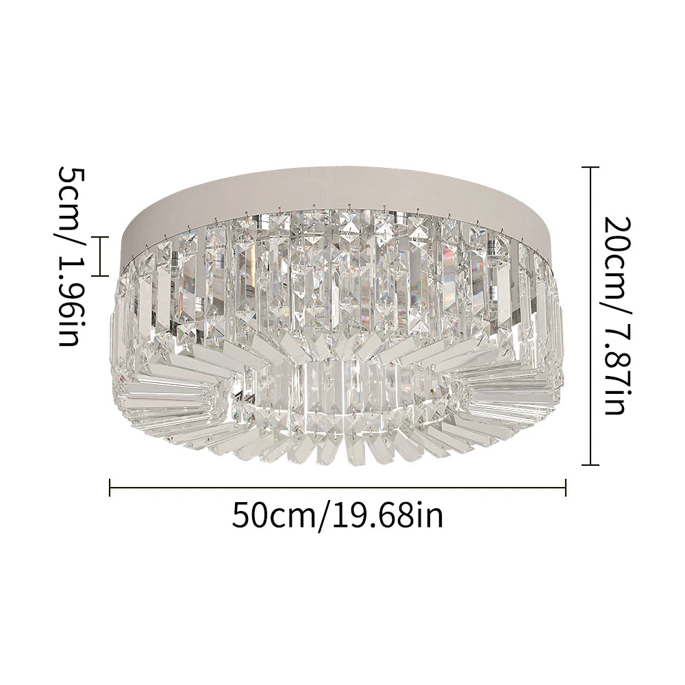Gold Luxury Crystal Ceiling Lamp