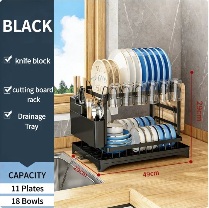 Space Saving Double Tier Drying Rack