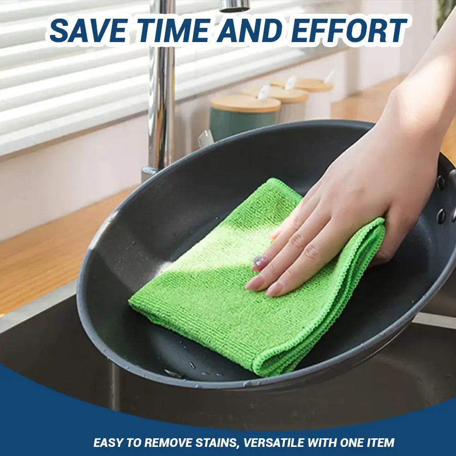 10 Pcs Microfiber Cleaning Cloths