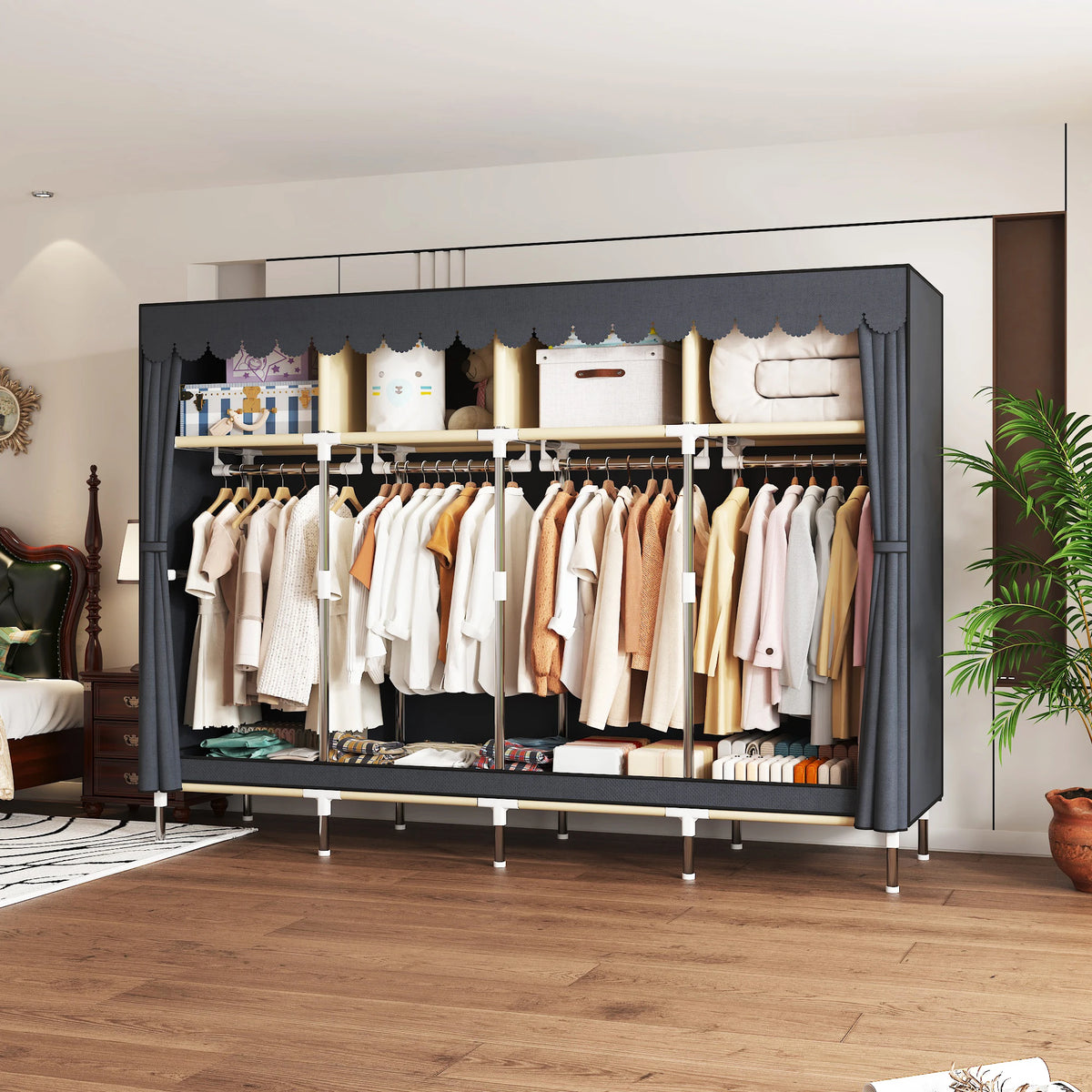 Heavy Duty Fabric Wardrobe