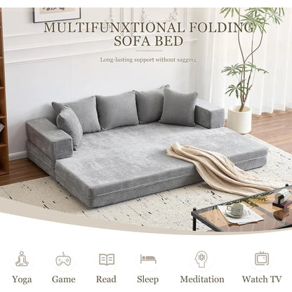 Queen Size 4-in-1 Convertible Sofa Bed