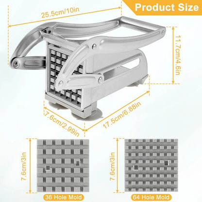 French Fries Cutter Stainless Steel Potato Slicer