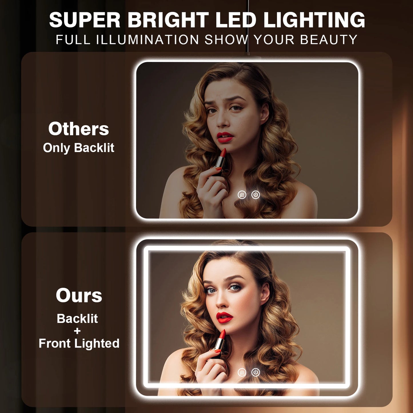 32x40 inch LED Bathroom Mirror