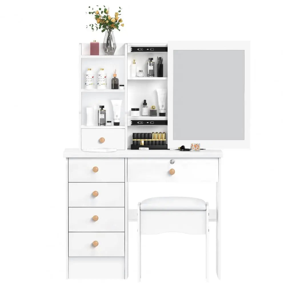 Makeup  Vanity Desk with Sliding Mirror