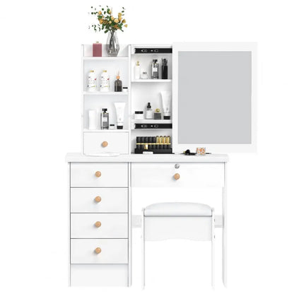 Makeup  Vanity Desk with Sliding Mirror