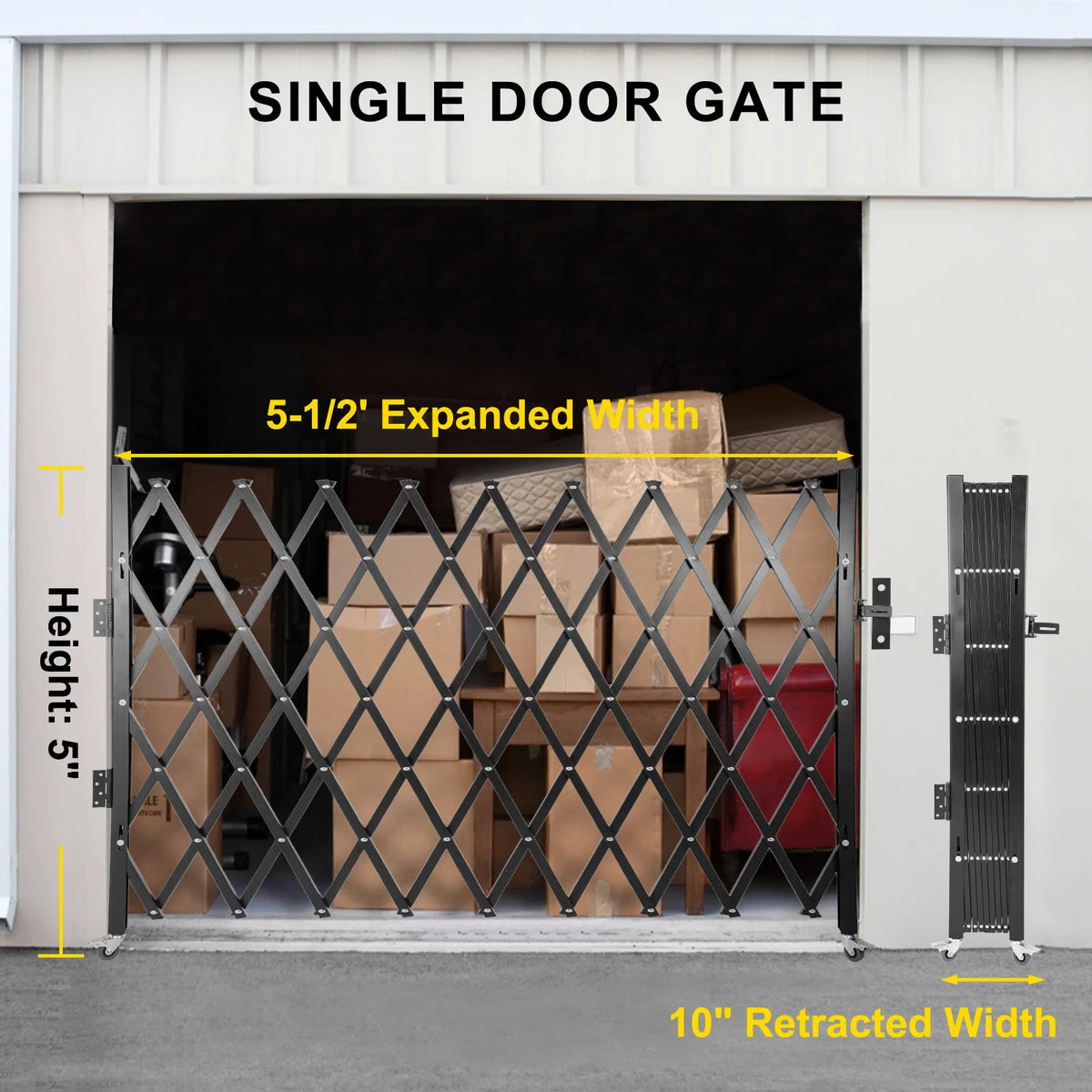 Single Folding Security Gate