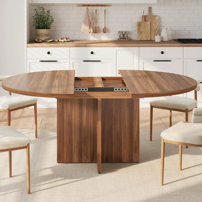 Round to Oval Dining Table For 4-8