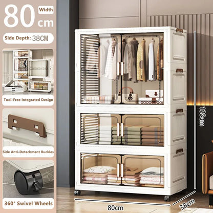 Thickened Multi-Layer Plastic Storage Cabinet
