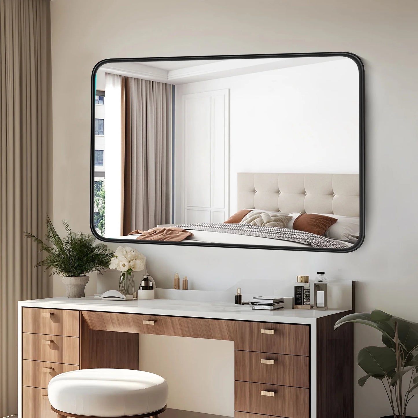 JHK Large Rectangle Mirror 30x40 Inch