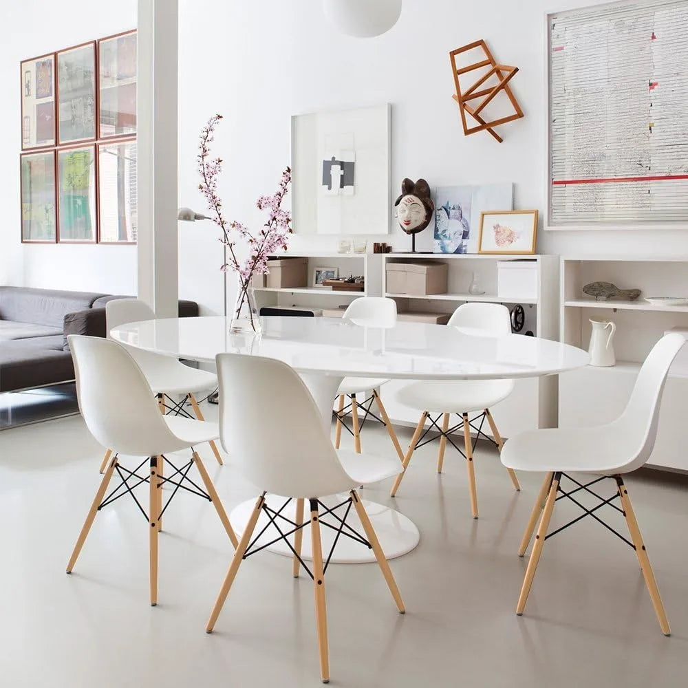 Modern Shell Dining Chair Set of 4