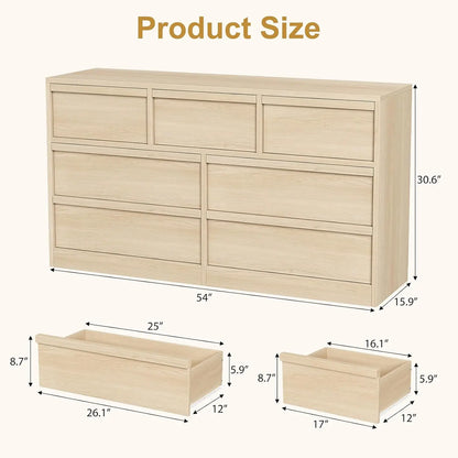 Home Furniture 7 Drawer Dresser