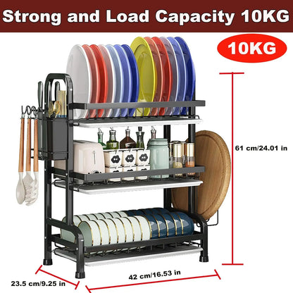 Three-Tier Countertop Rack