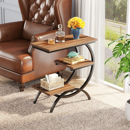 C-Shaped End Table