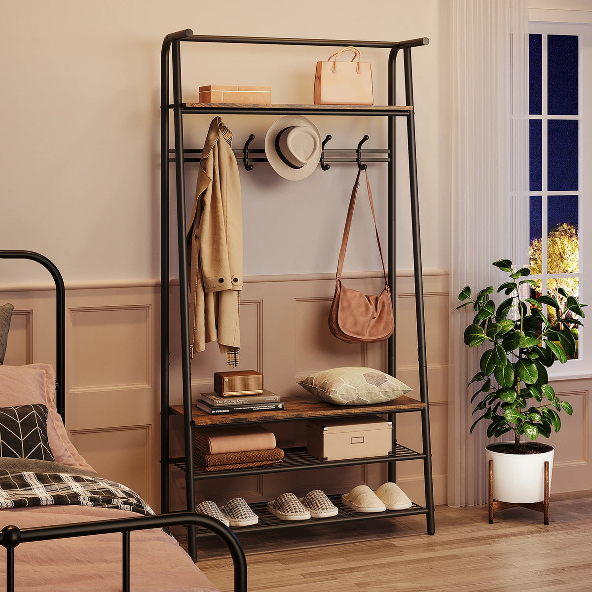 Coat Rack Shoe Bench