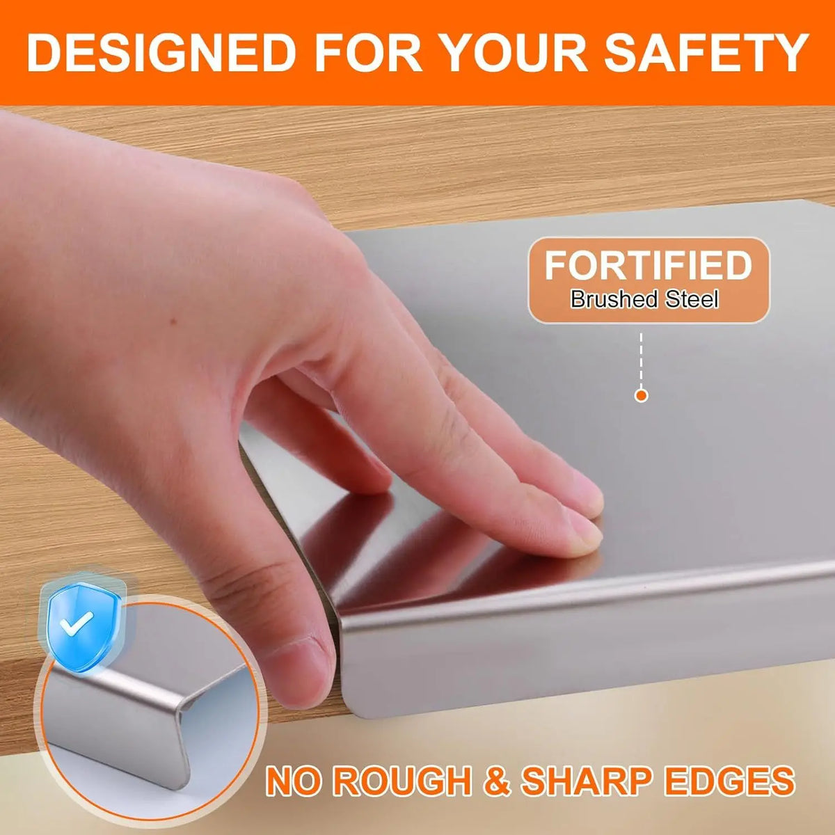 Large Stainless Steel Cutting Board