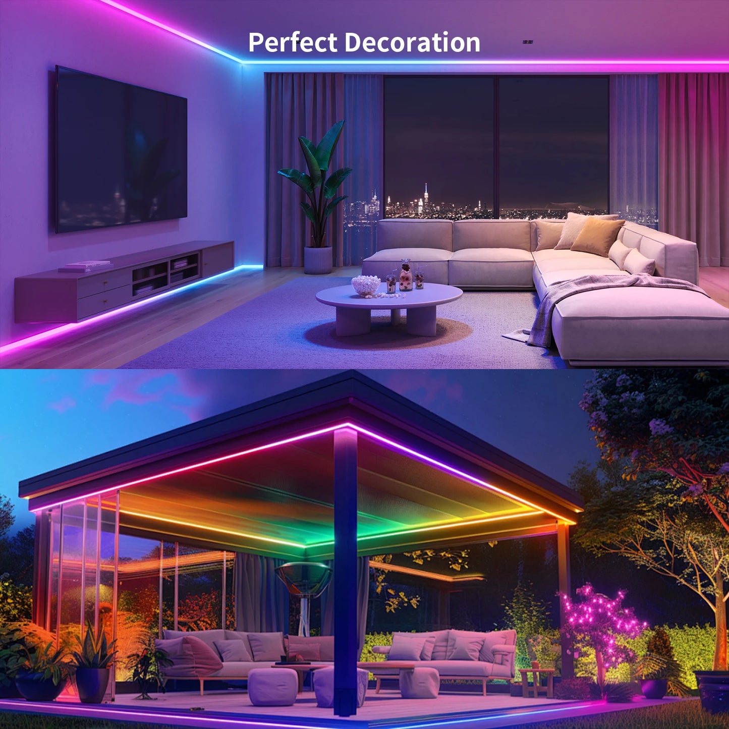 LED Strip Lights COB RGBIC 24V 6M/12M RGB