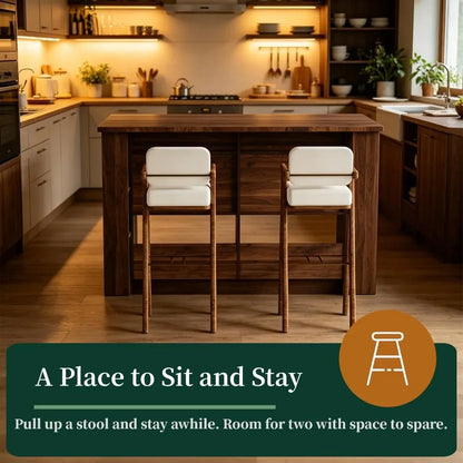 58"  Kitchen Island with Storage
