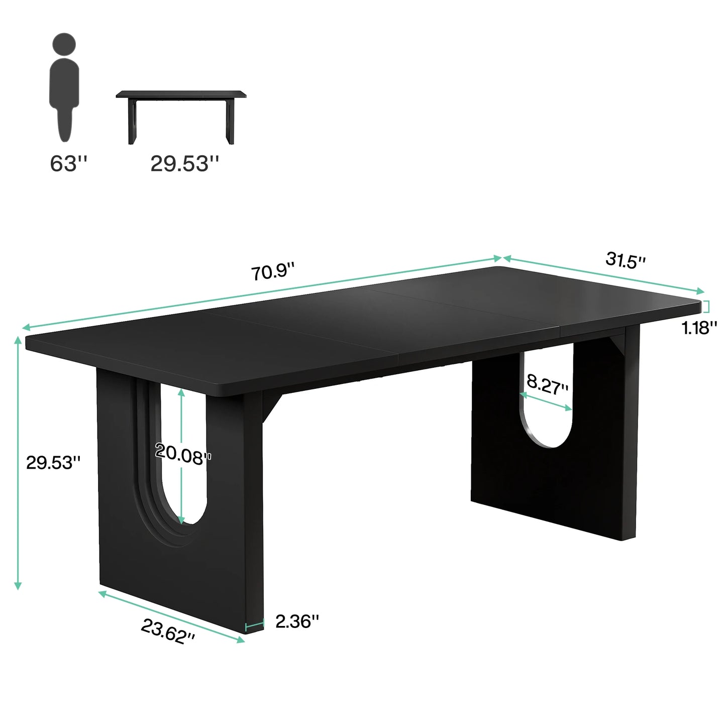 Modern Table for 6 to 8 People