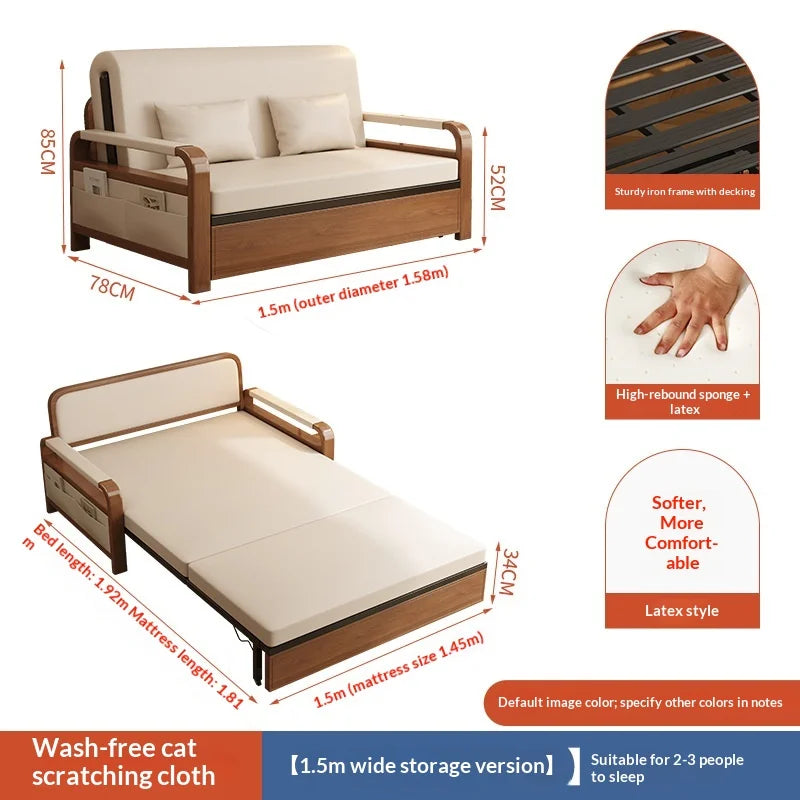 Light Luxury Foldable Sofa Bed