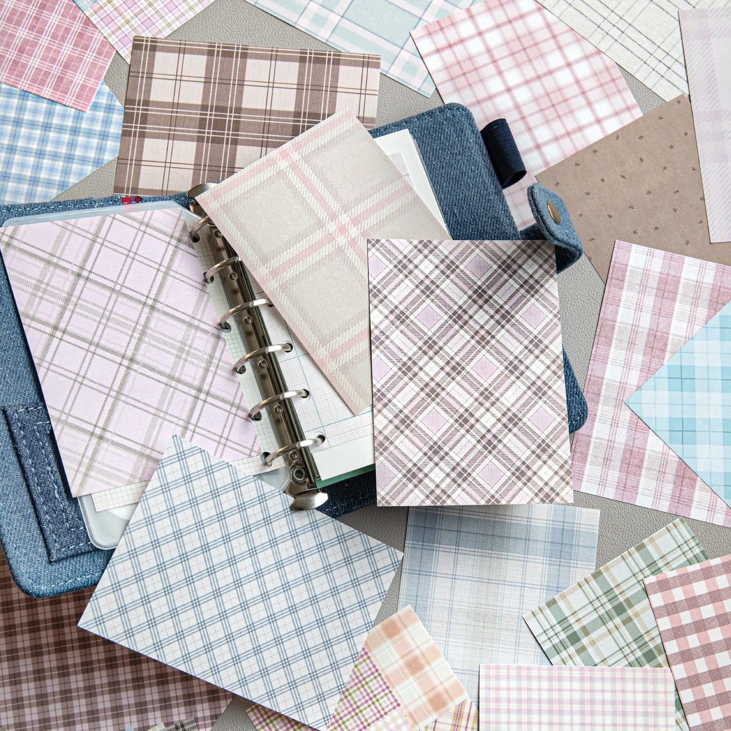 50pcs creative plaid Decor Scrapbook