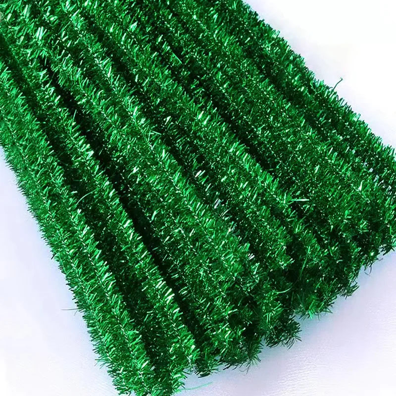 10/50/100 Glitter Chenille Stem Pipe Cleaner