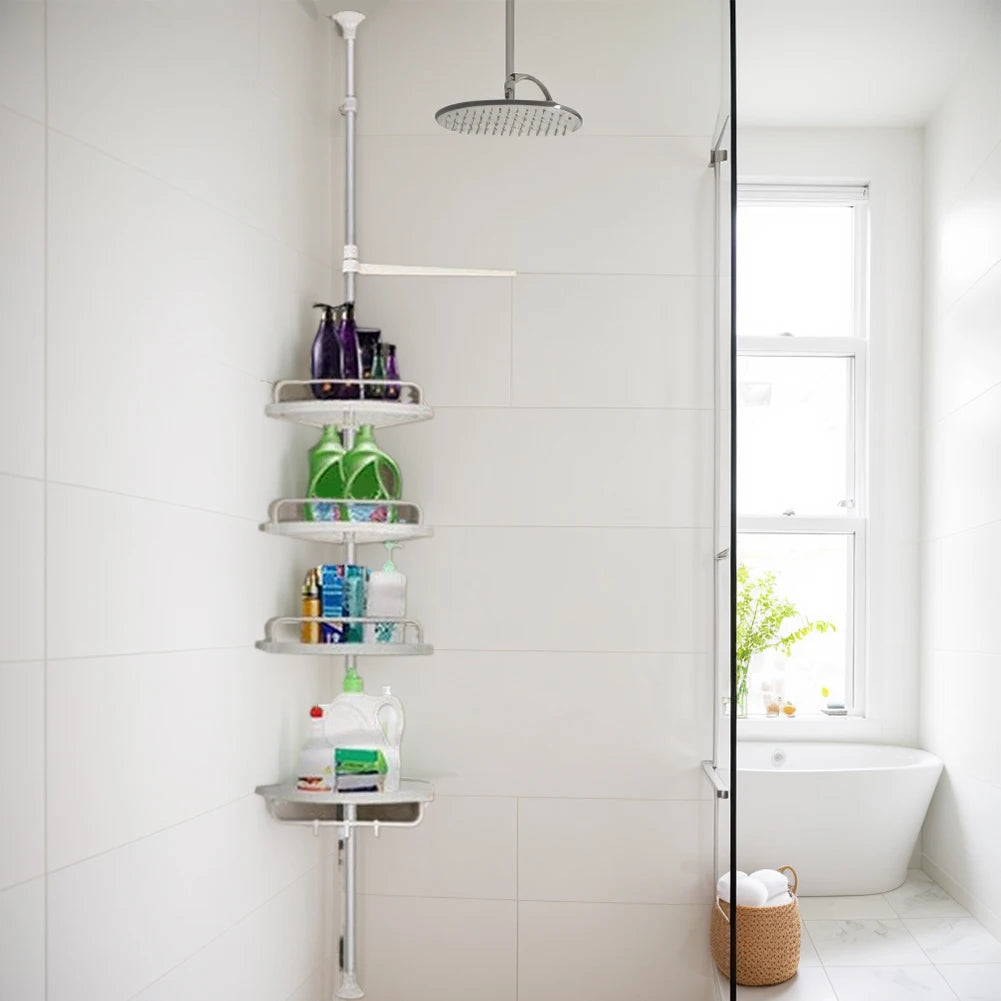 Telescopic Bathroom Shelf 4 Trays