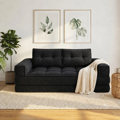 51" 2-Seater Modular Corduroy Sofa