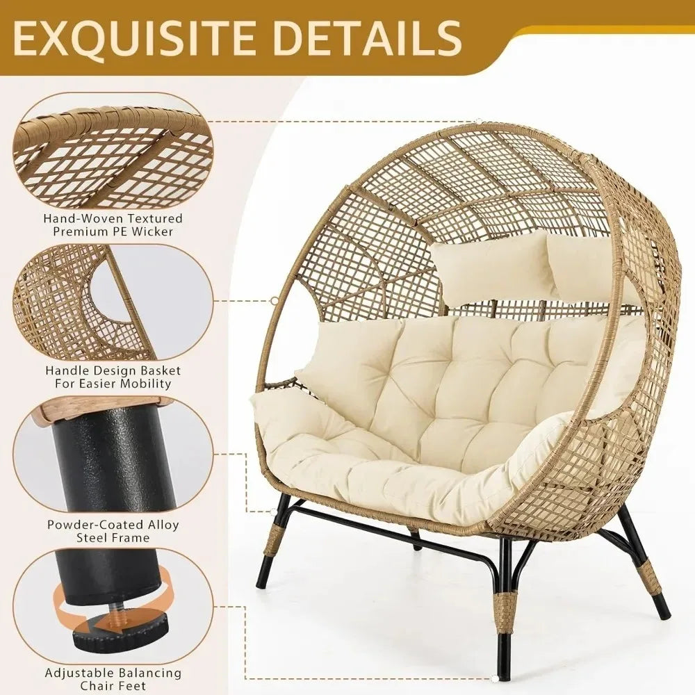 Lounge Chair-Double Egg Chair