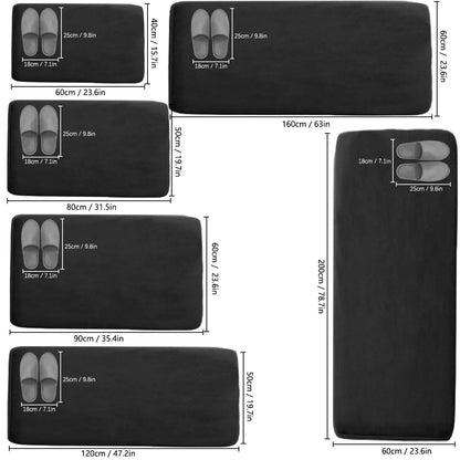 Thickened flannel kitchen floor mats