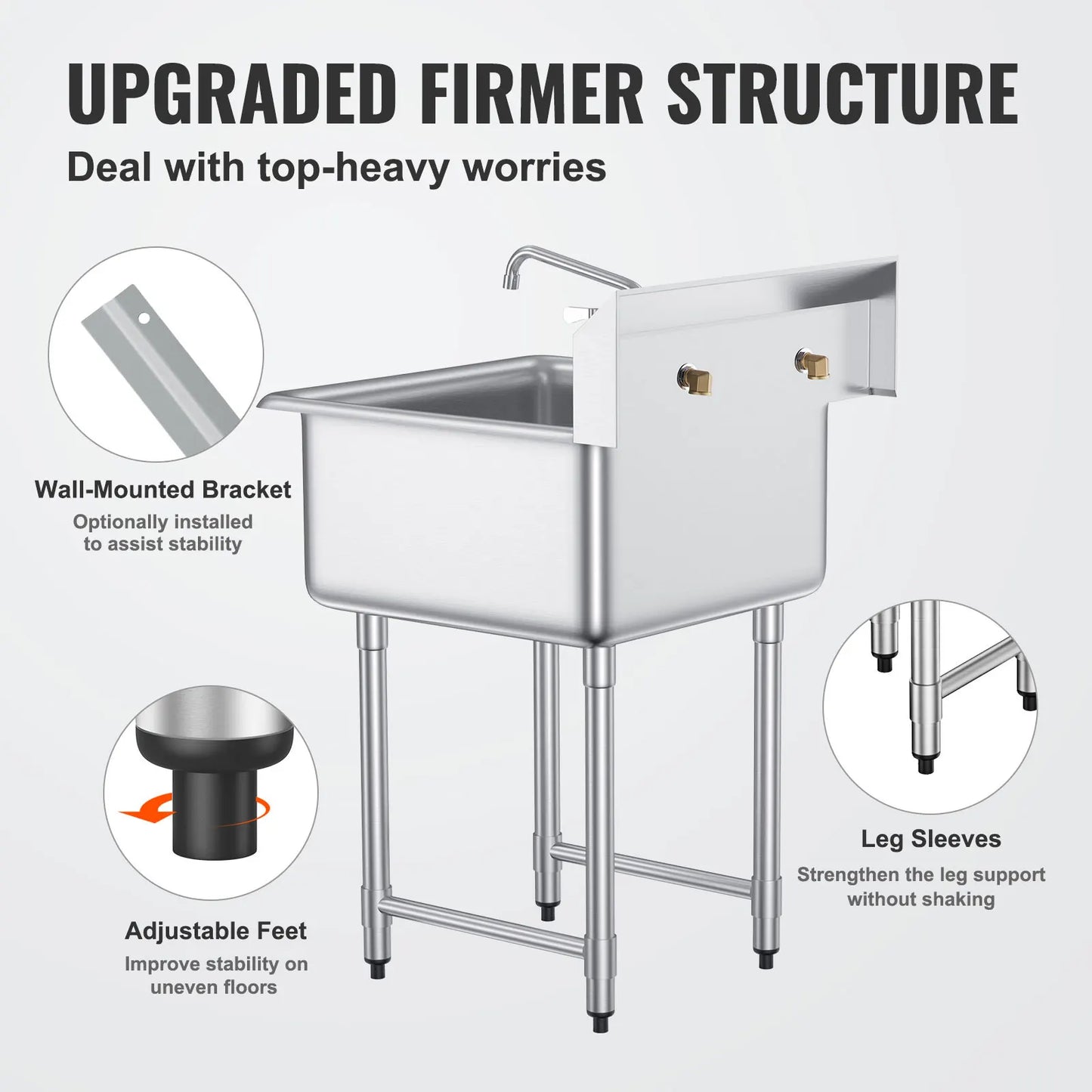 Stainless Steel Sink w/Faucet