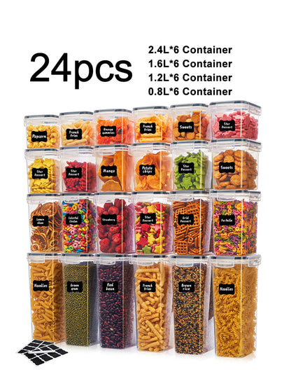 24pcs  airtight food containers