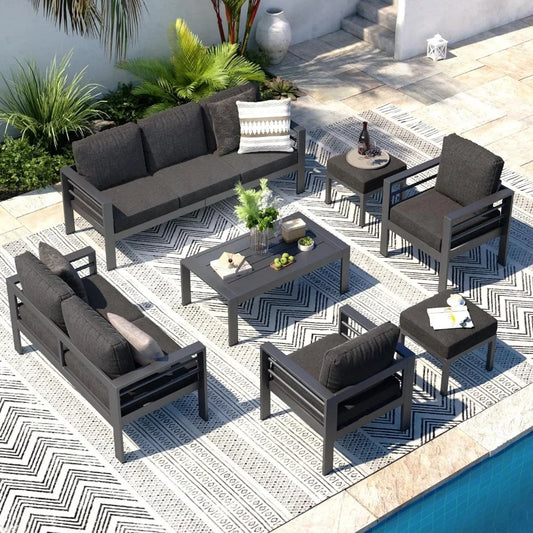 7-piece  patio aluminum furniture