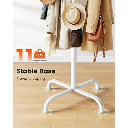 Freestanding Coat Rack With 14 Hooks