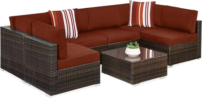7-piece modular outdoor patio furniture