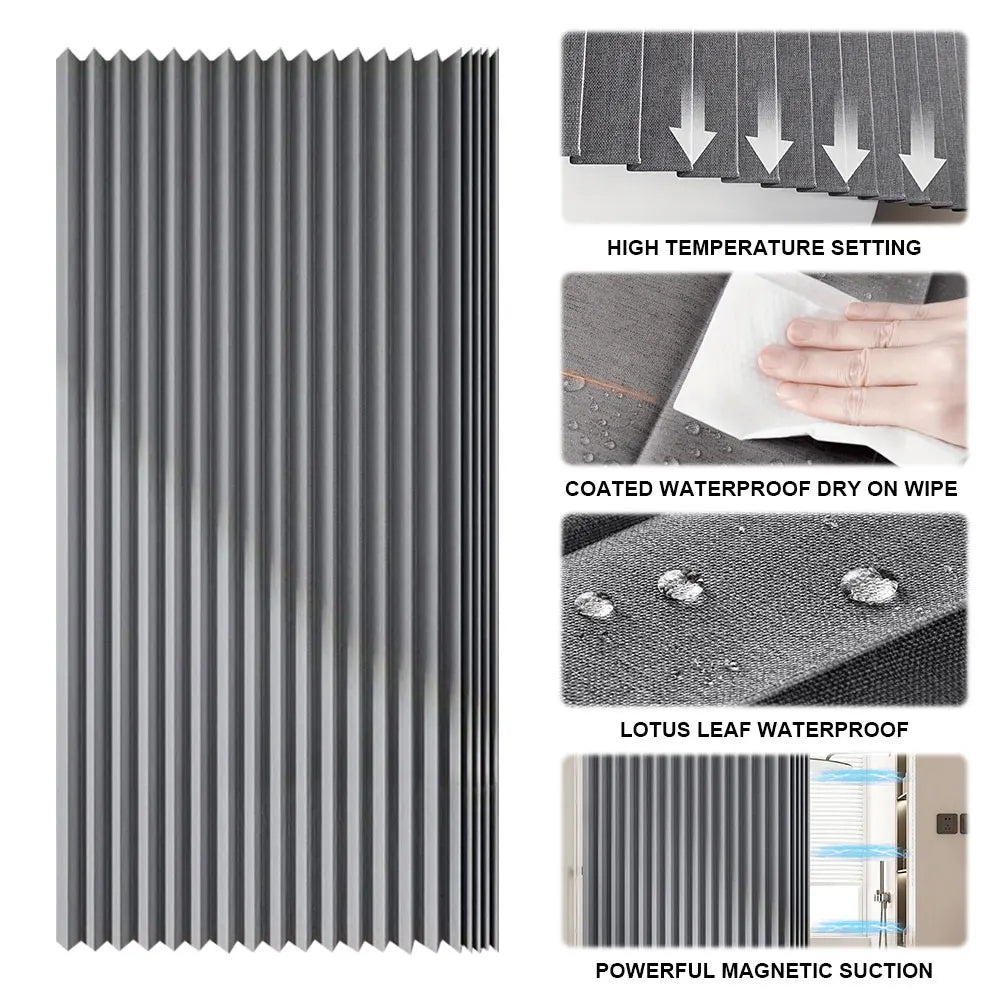 Foldable Magnetic Shower Curtain