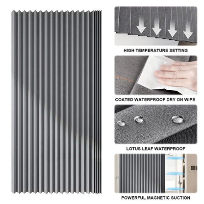 Foldable Magnetic Shower Curtain