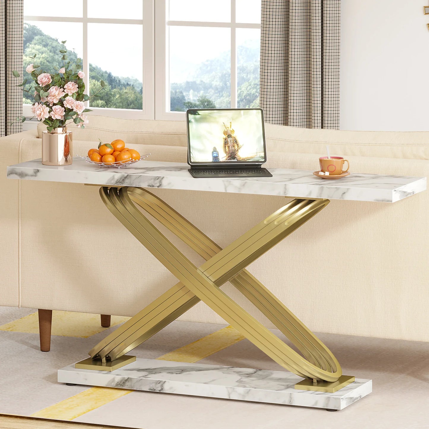 55 Inch Modern Console Table