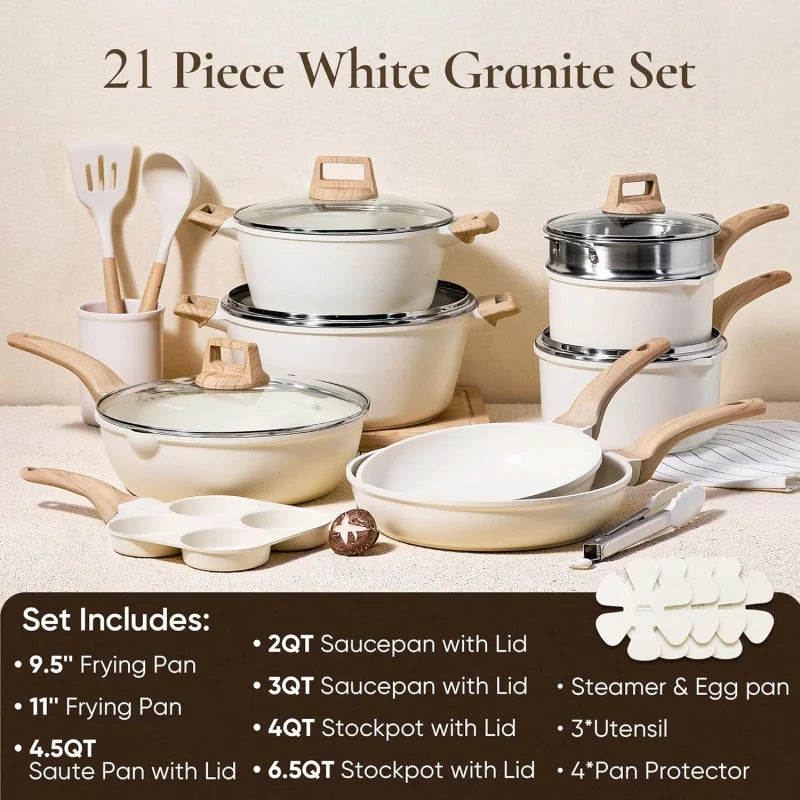 26cs w/Frying Pans & Saucepans & Grill Pan