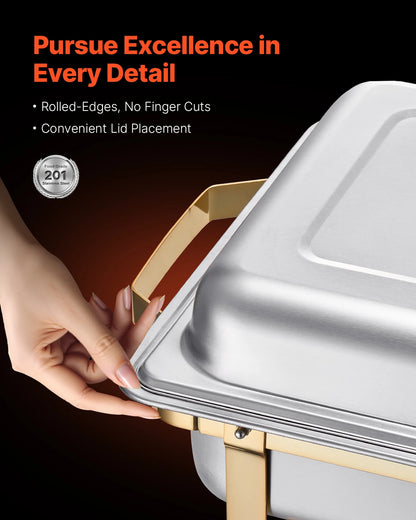8 Qt 4 Pack Chafing Buffet Set