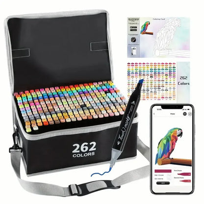 Alcohol Markers Set, 48 Colors