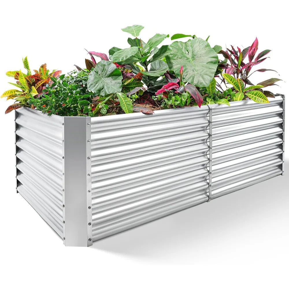 8×4×2 ft Galvanized Garden Bed Kit