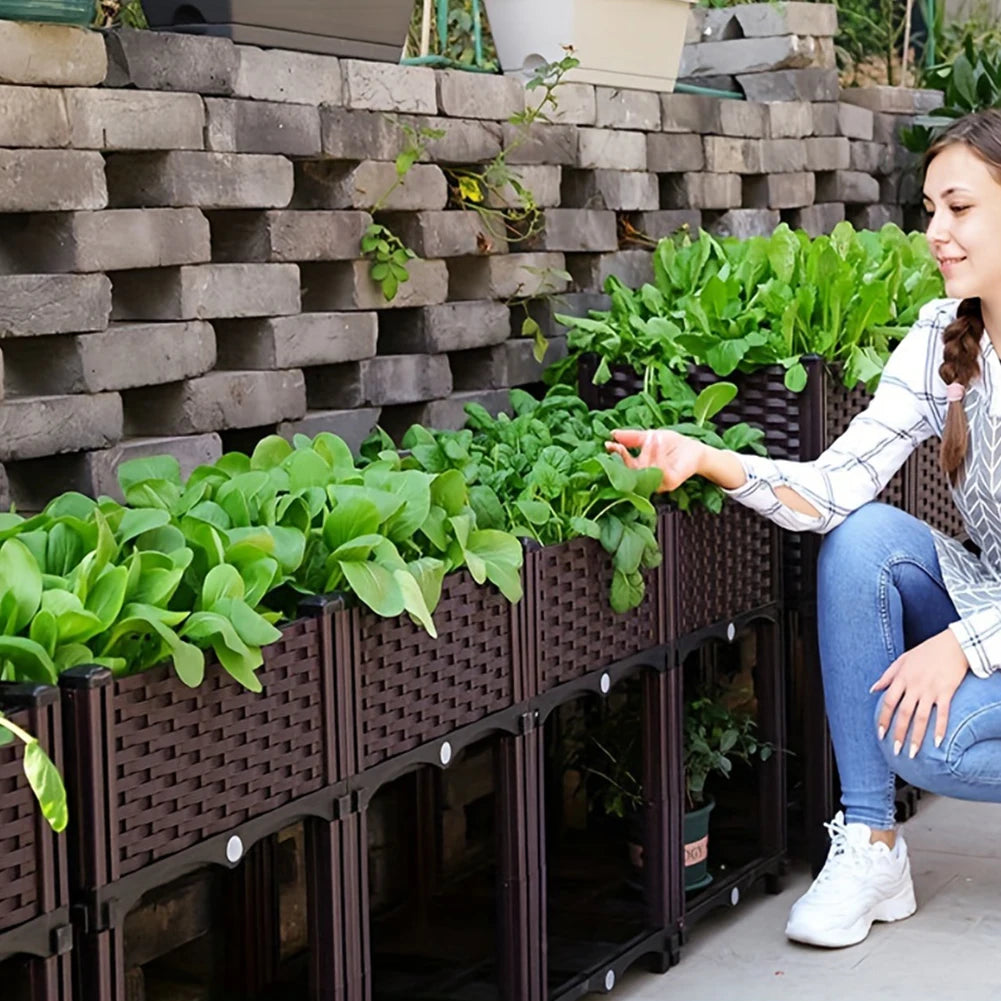 Plastic Raised Planter Box