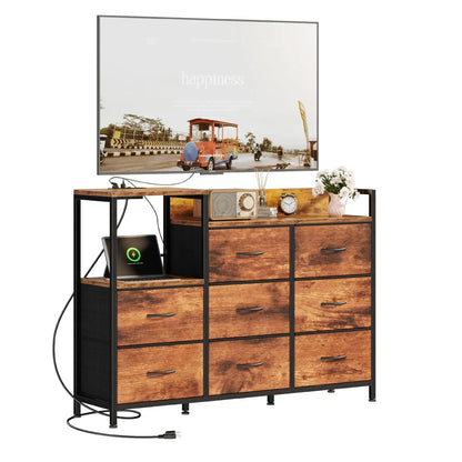 Cabinet With 8 Fabric Drawers