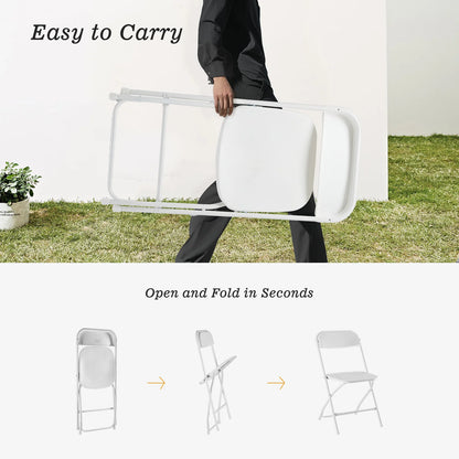 4 Pack Plastic Folding Chair