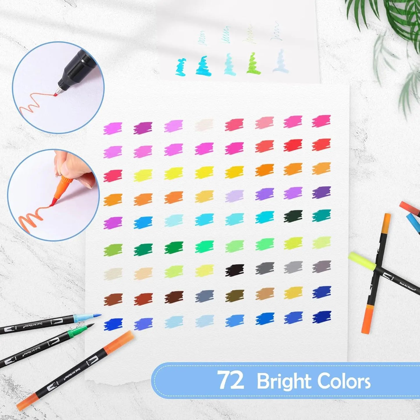 72pcs Color Double Ended
