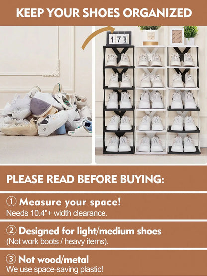 9/6 Tier Narrow Shoe Rack