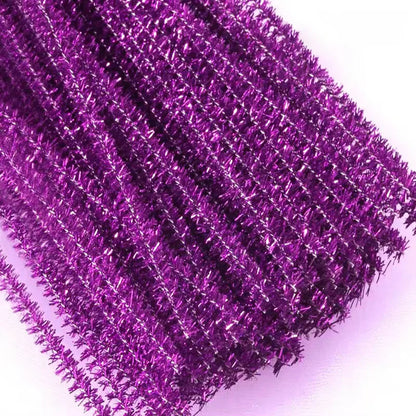 10/50/100 Glitter Chenille Stem Pipe Cleaner