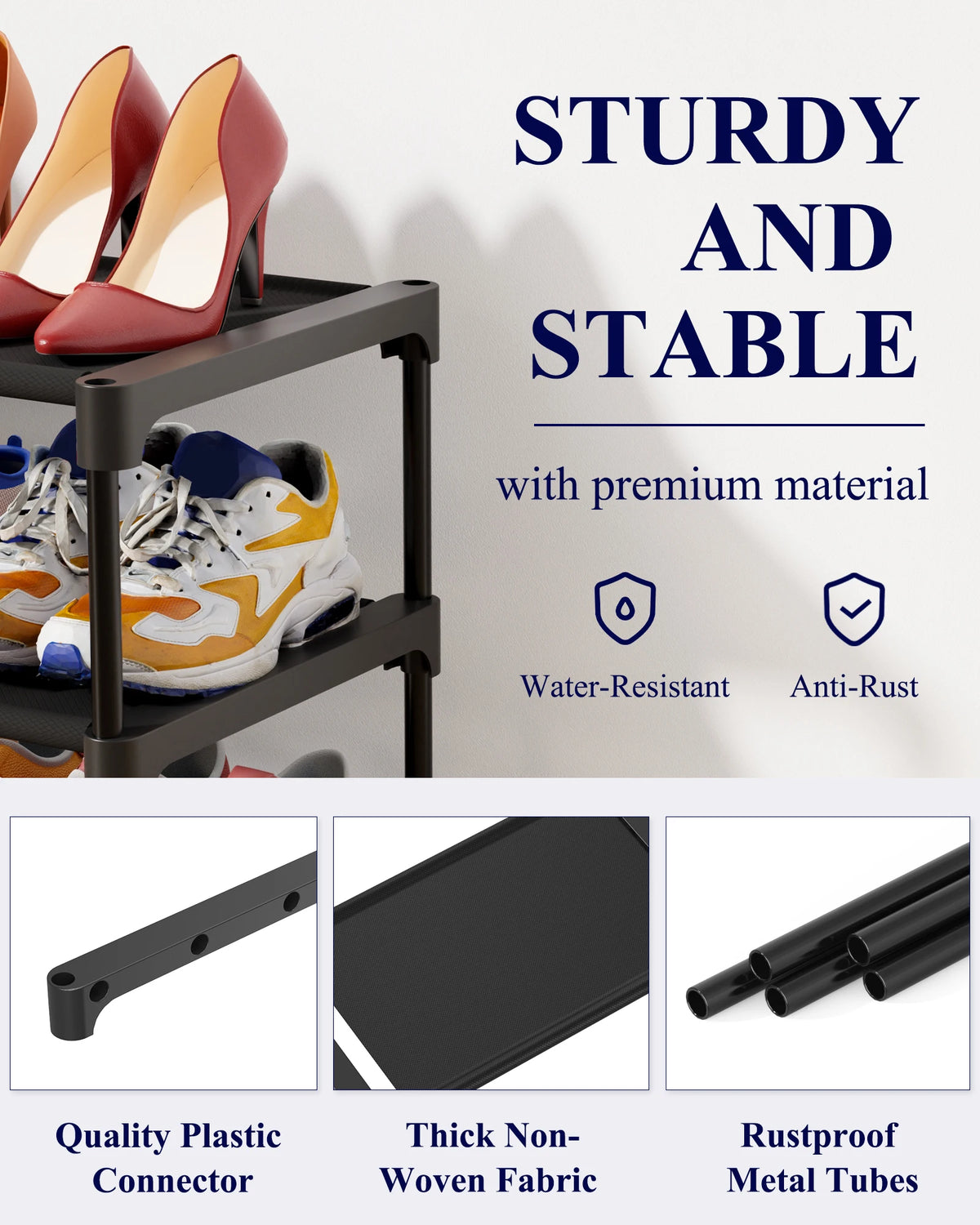 3-Tier Shoe Rack