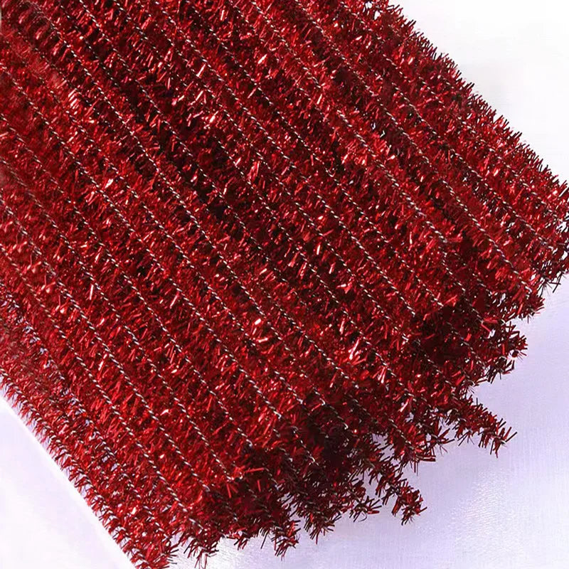 10/50/100 Glitter Chenille Stem Pipe Cleaner